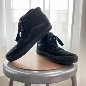 Vans, black, mens size 8